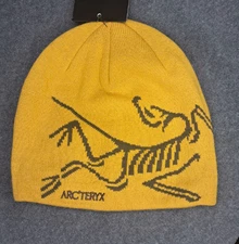 Arc'teryx Bird Head Toque Beanie Yellow Merino Wool Winter Hat Unisex - NWT