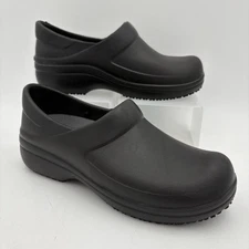 Crocs Dual Comfort Slip-Proof Crocs-Lock Black Clogs Shoes Women's 8