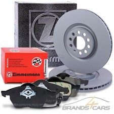 ZIMMERMANN BREMSSCHEIBEN + BELÄGE +WK VORNE FÜR VW BORA 1J 1.8 1.9 2.3 2.8 98-05