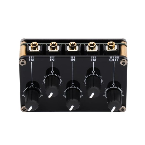 -12dB MAX Gain 4 Channel 3.5mm Stereo Audio Mixer Fit For home entertainment - Picture 2 of 15