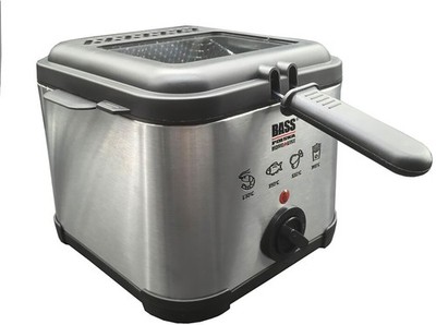 Fritteuse mit Öl 3 Liter 2000W Edelstahl Bass Polska BH10882
