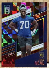 2022 Panini Donruss Elite - Rookies Evan Neal #133 Red /399 (RC)