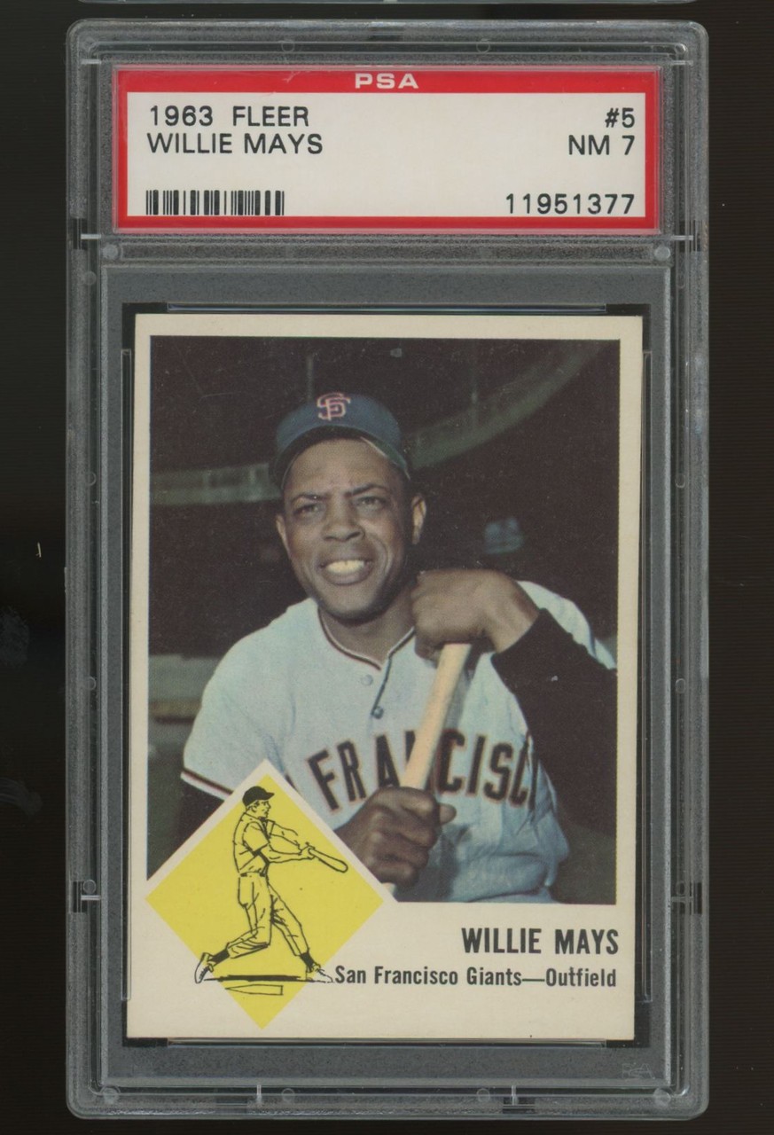 1963 Fleer Willie Mays #5 PSA 7
