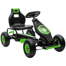 Ergonomic Pedal Go Kart Kids Ride-on Toy Pedal Car Go Cart, Green