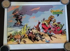 CADILLACS and DINOSAURS Print / Poster, 1993, Mark Schultz, 19 x 26, HTF