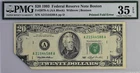 Printed Fold Error $20 1993 Federal Reserve Note PMG Choice Very Fine 35 EPQ