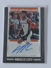2019-20 Panini NBA Hoops Chimezie Metu Great SIGnificance Autograph #GS-CZM Auto