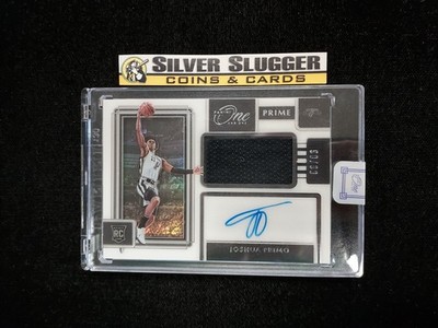 2021-22 Joshua Primo Panini One and One Prime Jersey Patch Auto /99 RC RPA Spurs