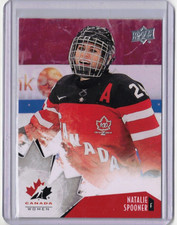 NATALIE SPOONER 2015 15 Upper Deck Team Canada Juniors Women's Card 100 Sceptres