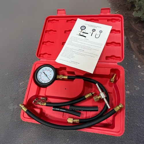 0-100PSI Fuel Injection Pressure Gauge Kit, TU-113 Petrol Fuel Pressure Gauge Tester Gas Gasoline Oil Pressure Diagnostic Tool - Foto 8