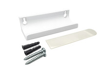 WHITE Shelf Wall Bracket Kit for Record Album Jackets Sleeves, Books, Magazines