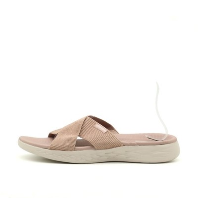 Skechers Damen Sandalen EU 41 Goga Mat Rosa Memory Foam Komfort Pantoletten