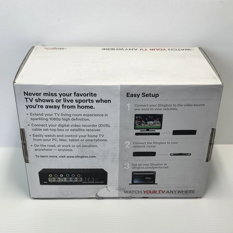 Slingbox 350 Media P{layer WATCH TV ANYWHERE Digital High Definition Video - Image 3 of 4