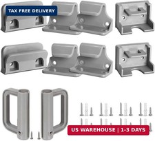 Retractable Baby Gate Replacement Parts Kit Grey Pet Gate Full Set Wall M