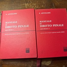 Manuale di Diritto Penale - Parte Speciale I e II - Antolisei - 2 Volumi