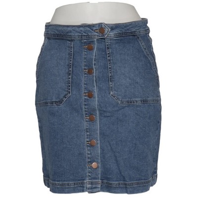 Essentials, Jeansrock, Größe: 38, Blau, Elasthan/Bio-Baumwolle, Sonstiges #yI8