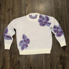 FRNCH Paris Ulyssia Ivory Floral Sweater Women S Coquette Soft Boho Cottagecore