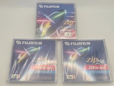 Fujifilm ZIP 250MB 100MB Discs, IBM Formatted Lot Of 3 NEW, Sealed