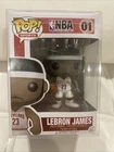 Funko Pop! NBA LeBron James Vinyl Figure #01 White Jersey With Case Protector