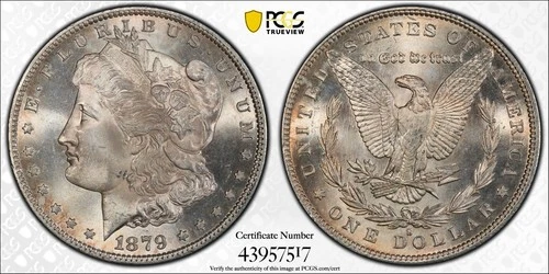 1879-S Morgan Silver Dollar MS64 PCGS