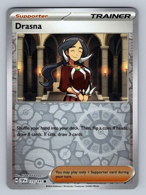 Drasna 173/191 Common Surging Sparks Pokemon Reverse Holo Near Mint