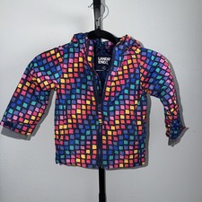 NEW Lands End Kids Hooded Jacket Size 2T Mosaic Tiles