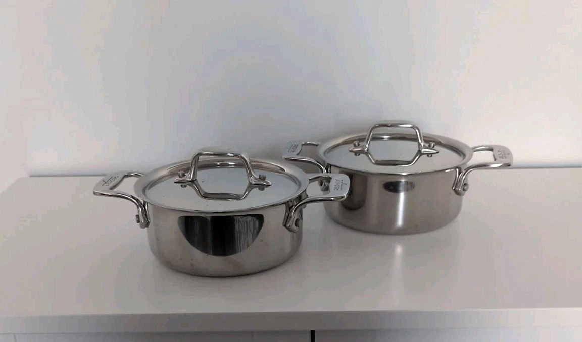 2 - All-Clad 0.5 Qt Mini Dutch Oven Stainless Steel Culinary Cooking