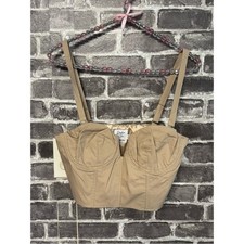 Bella Fiori X Princess Polly corset top tan crop SIZE 6