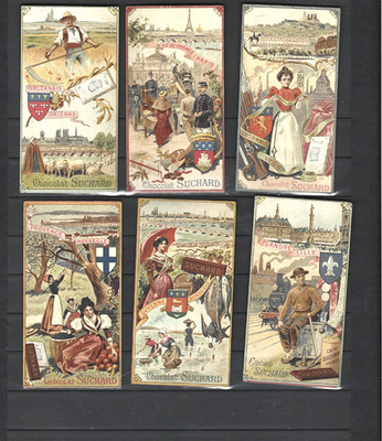 SELTENES SET MIT 24 CHROMOS SCHOKOLADE SUCHARD ENDE 19. Anfang 20. Region
