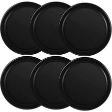 3 1/4 Inches Air Hockey Pucks 6 Pack Full Size Heavy 6 Pack, Black