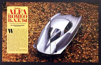 1963 Alfa Romeo BAT 9d Coupe photo ''Car of the Future'' Review Print Article