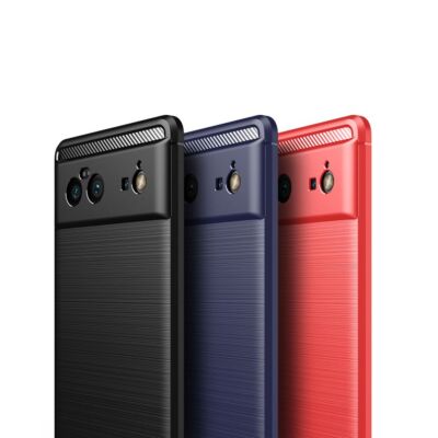 Schutz Handy Hülle für Google Pixel 6 Pro Case Cover Schutzcase Carbon Etuis Neu