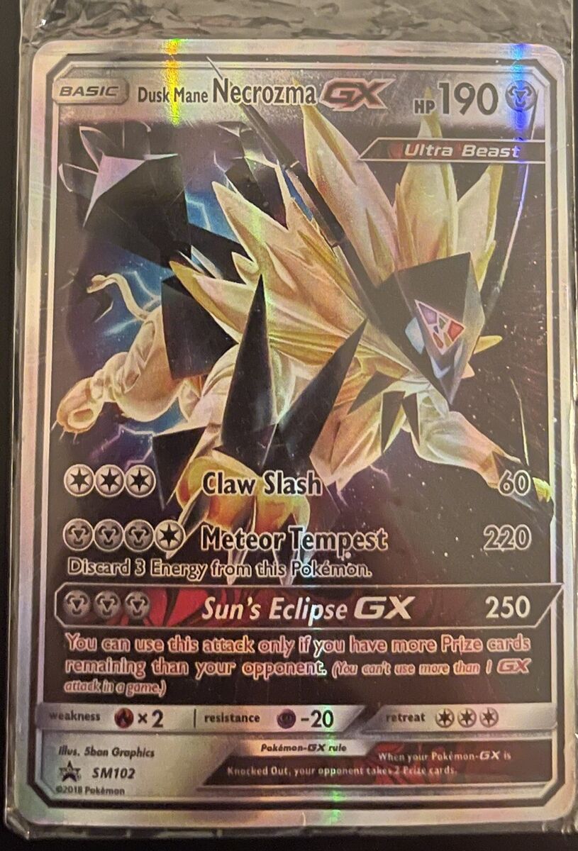 Pokémon Cards: Solgaleo GX (Gold) - Dusk Mane Necrozma GX (Black) - Slugma