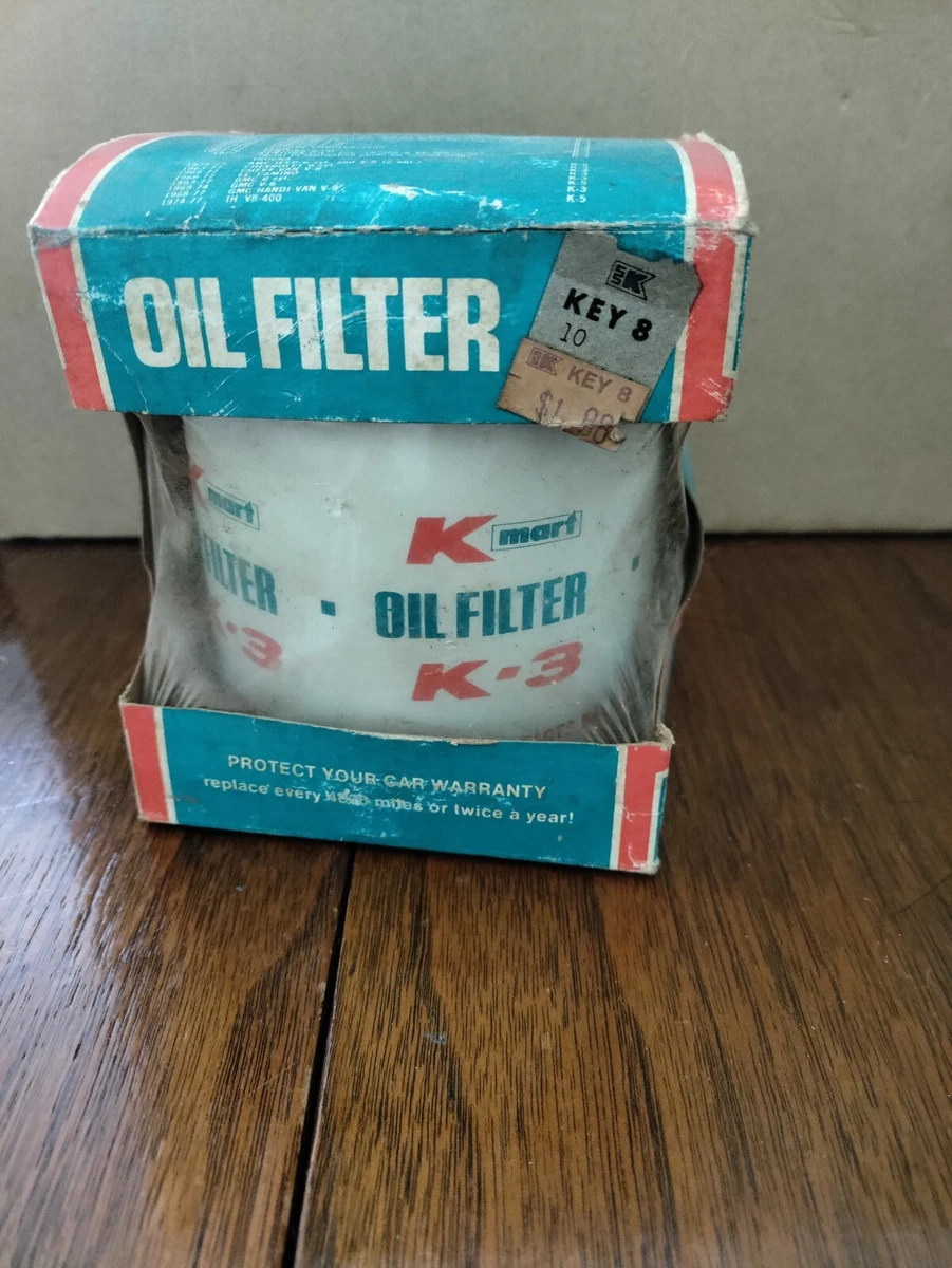Vintage NOS Kmart Oil Filter K 3 GM engines from 60 s to 80 s eBay