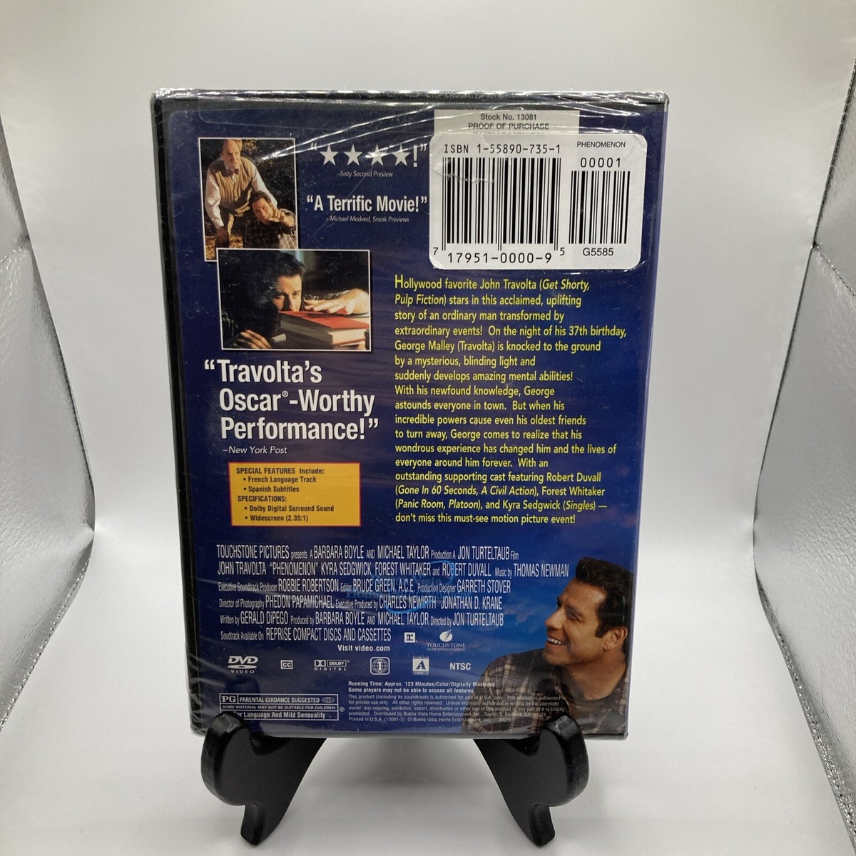 Phenomenon (DVD, 1996) John Travolta, Kyra Sedgwick & Forest