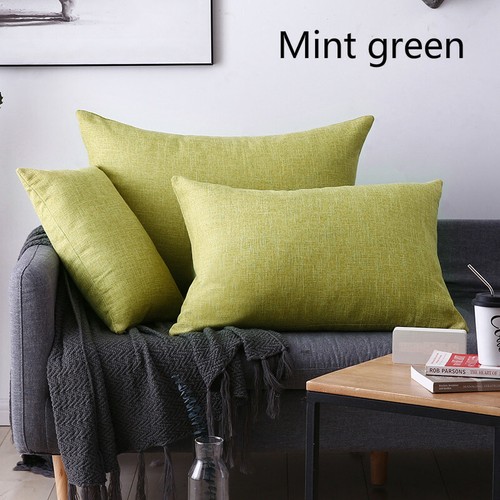 2Pcs Plain Cushion Cover Pillow Cases Large Rectangle Sofa Car Bed Home Decor - Picture 23 of 24