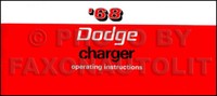 1968 Dodge LadegeräT Und Rt Owners Manuell Betriebs Anleitung Owner FüHrung 68