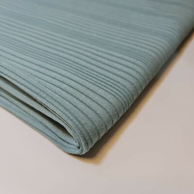 Neuwertiger Viskose Ripp Jersey Material Stretch Kleid Handarbeit Quilten Stoff 50'' Meter
