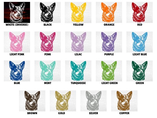 Aussie Cattle Dog Decal · Vinyl Art Sticker for Laptop, Car, Window · Cute Gift - Picture 5 of 37