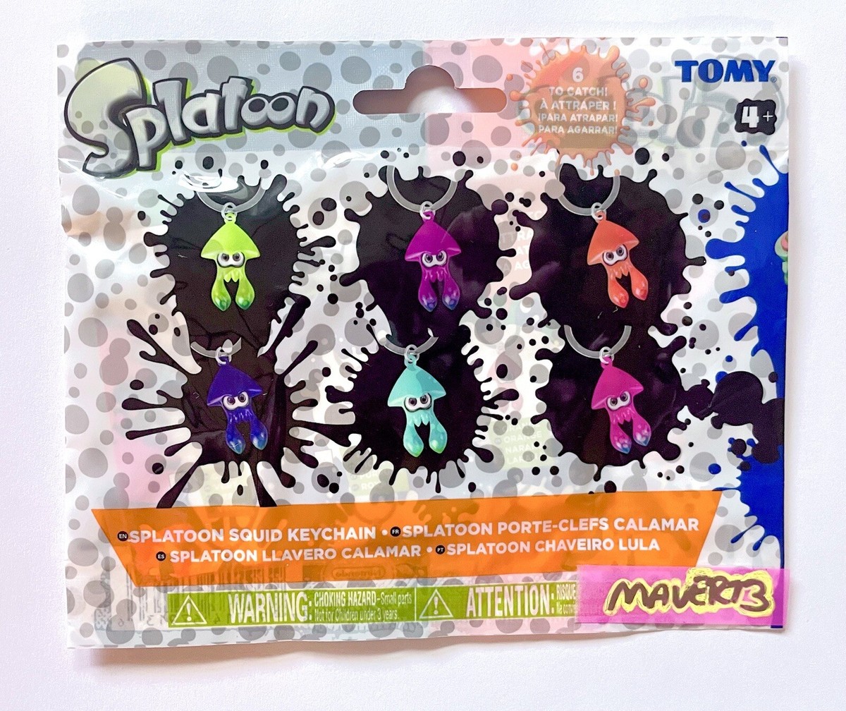 TOMY SPLATOON Squid Keychain Nintendo Blind Bag Gashapon Inkling