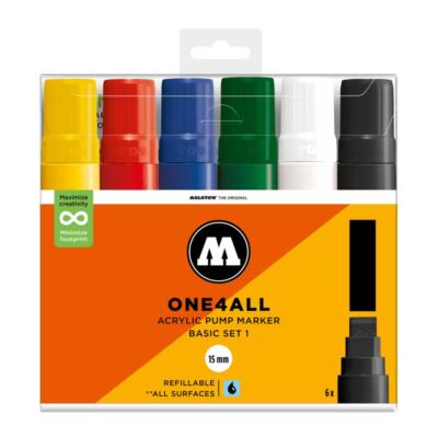 Molotow ONE4ALL Marker - 627HS Basic Set 1 Deko Home DIY Streetart Sketch Hobby
