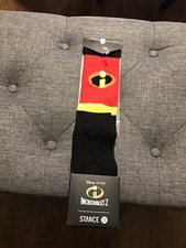 Stance Disney Incredibles Crew Socks. Size Medium.
