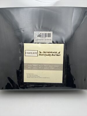 Cosy Joy  Black Bed Skirt King Size - King Bed Skirt Hotel Quality GR17