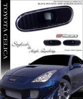 2000-2005 Toyota Celica/mr2 Spyder Black Clear Front Parking Bumper Lights Lamps on sale 2000-2005 Toyota Celica/mr2 Spyder Black Clear Front Parking Bumper Lights Lamps on sale