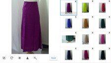 100% Cotton Frilled Border Saree / Sari Petticoat - Inner Readymade Skirt