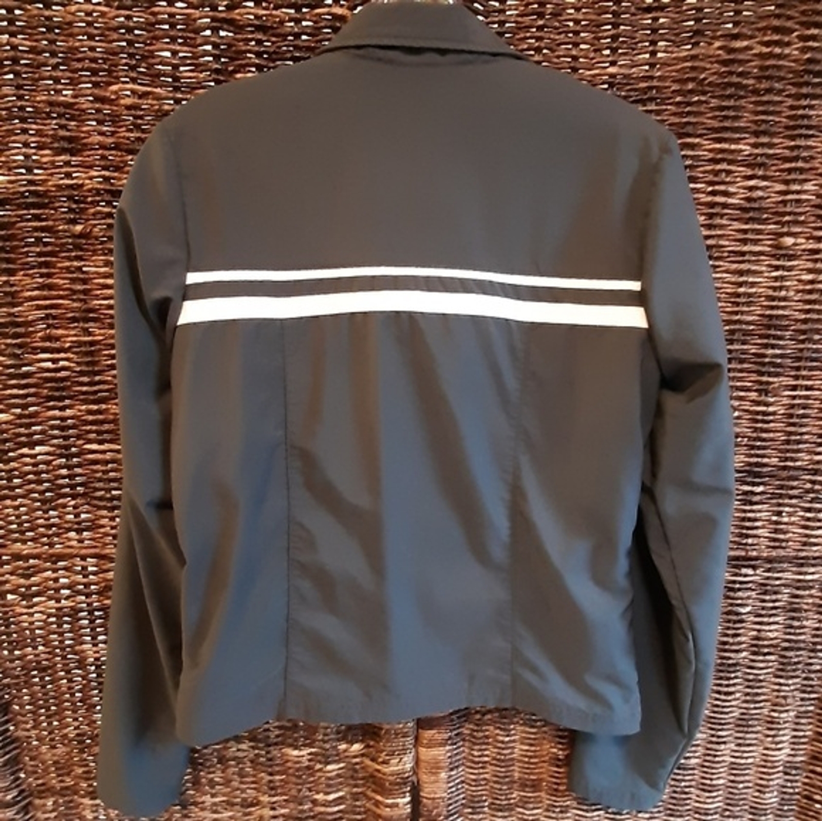 SACAI X NIKE Giacca Nike donna grigio medio pista retrò anni 70 atletica leggera giacca a vento