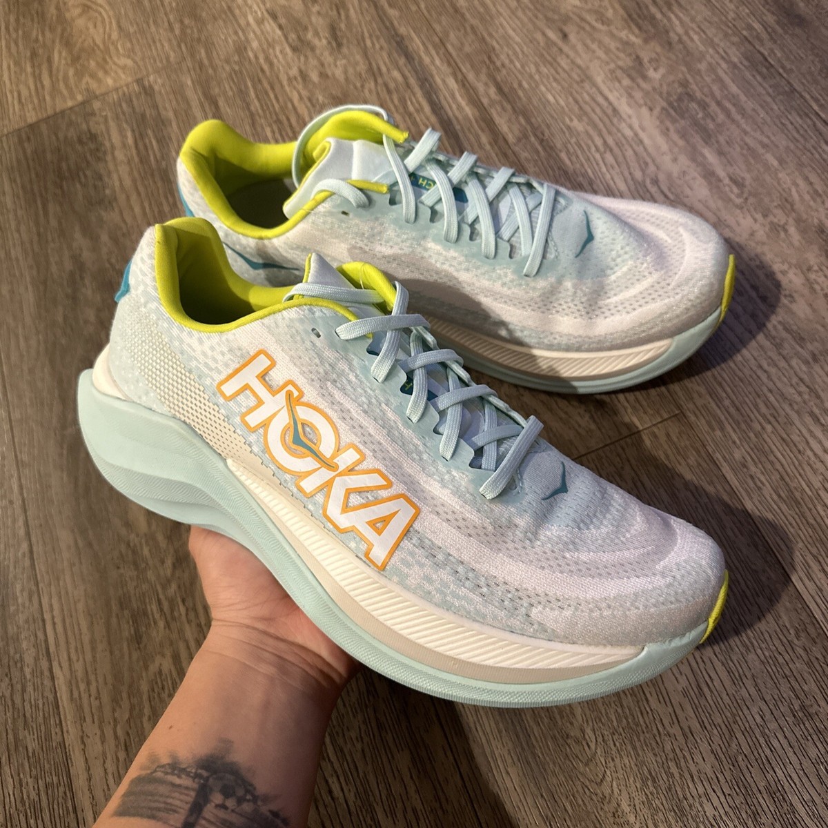 Hoka One One Mach X women sneakers running gym sport walk SZ 11 / Men 9.5 SAMPLE Hoka One One Mach X women sneakers running gym sport walk SZ  main image 4