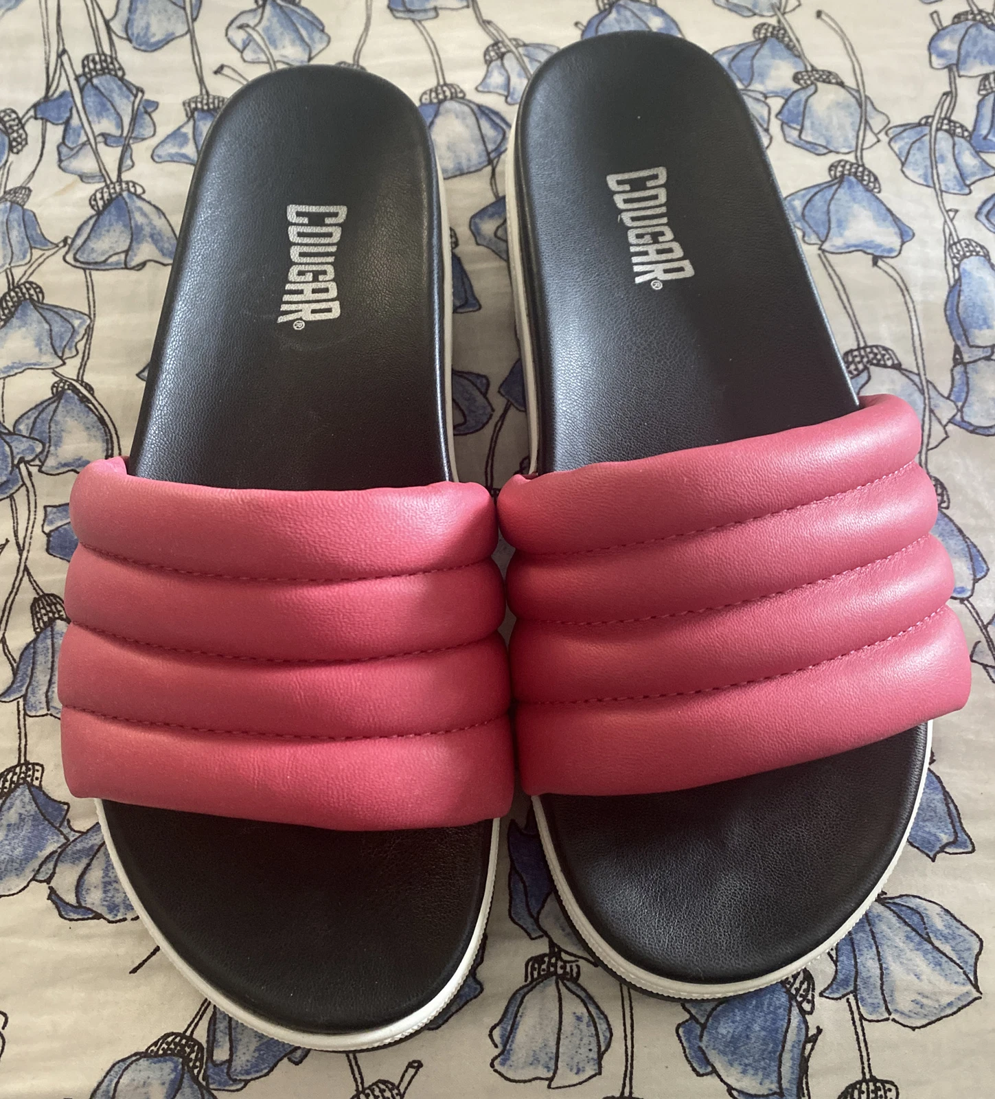 PUMA Sandali sportivi Cougar Prato idrorepellenti in pelle rosa taglia 7 indossati una volta