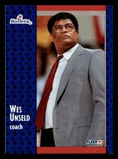 Wes Unseld 1991-92 Fleer #209 HOF Washington Bullets NM-MINT