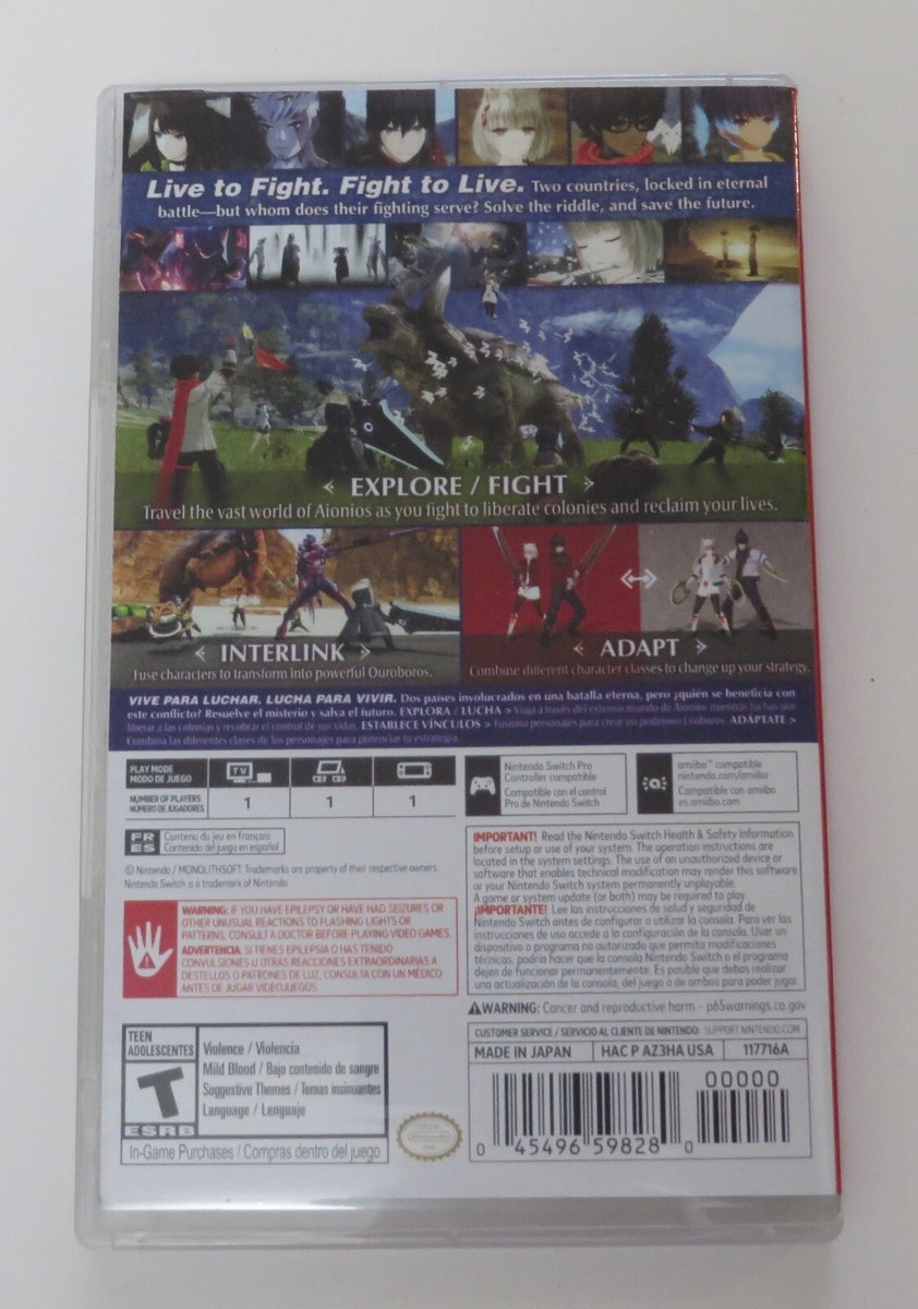 Replacement Case (NO GAME) Xenoblade Chronicles 3 Nintendo